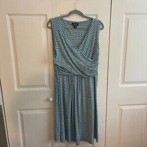 Land's End Ruched Waist Dress - Size L, Tall